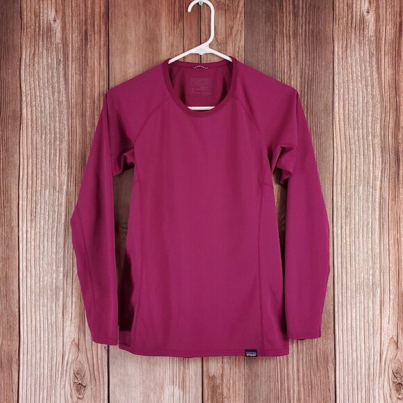 Patagonia Womens Size XS Capilene Midweight Crew Baselayer Polartec Pink Red - Picture 5 of 16